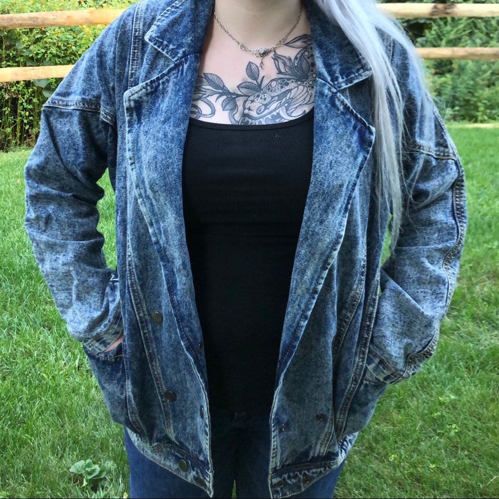 PRICE DROP Nameless Acid Wash Denim Jacket